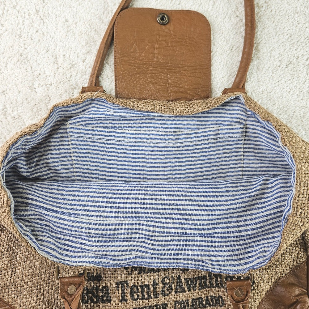 Durango Water Bag Tote Bag Western Aztec Print‎ Purse Shoulder Bag Vintage Lined - Picture 14 of 14